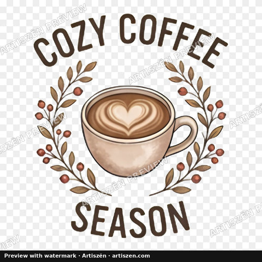 Cozy Coffee Season PNG preview