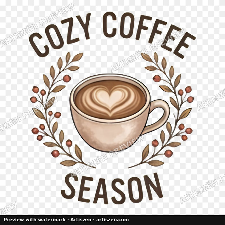Cozy Coffee Season PNG preview