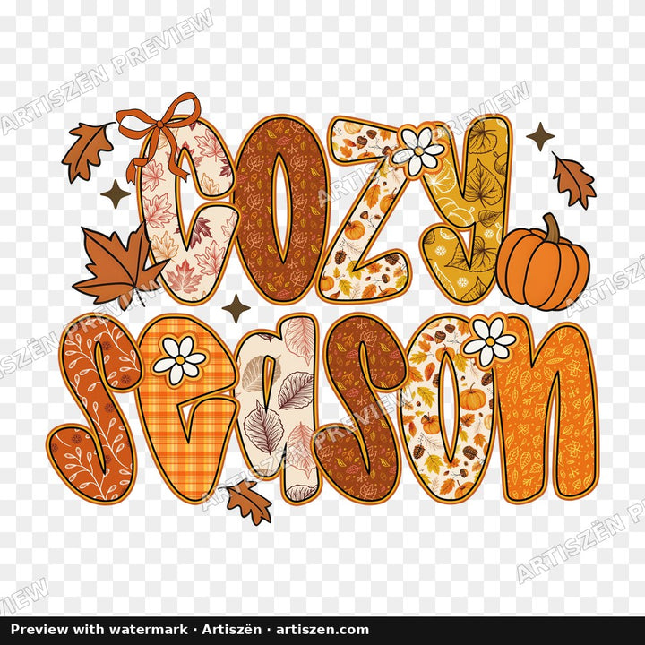 Cozy Season Orange PNG preview