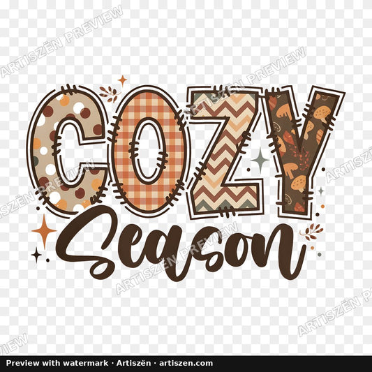 Cozy Season Retro PNG preview