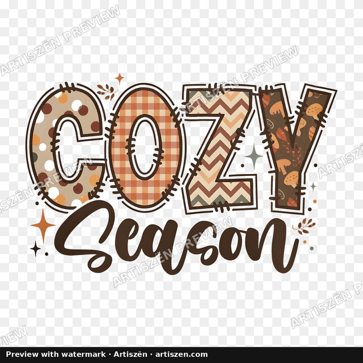 Cozy Season Retro PNG preview