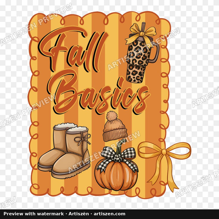 Fall Basics Stripes PNG preview
