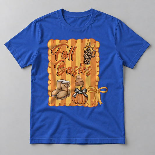 Fall Basics Stripes tee in True Royal