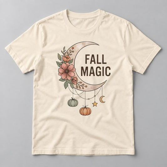 Fall Magic Moon tee in Natural