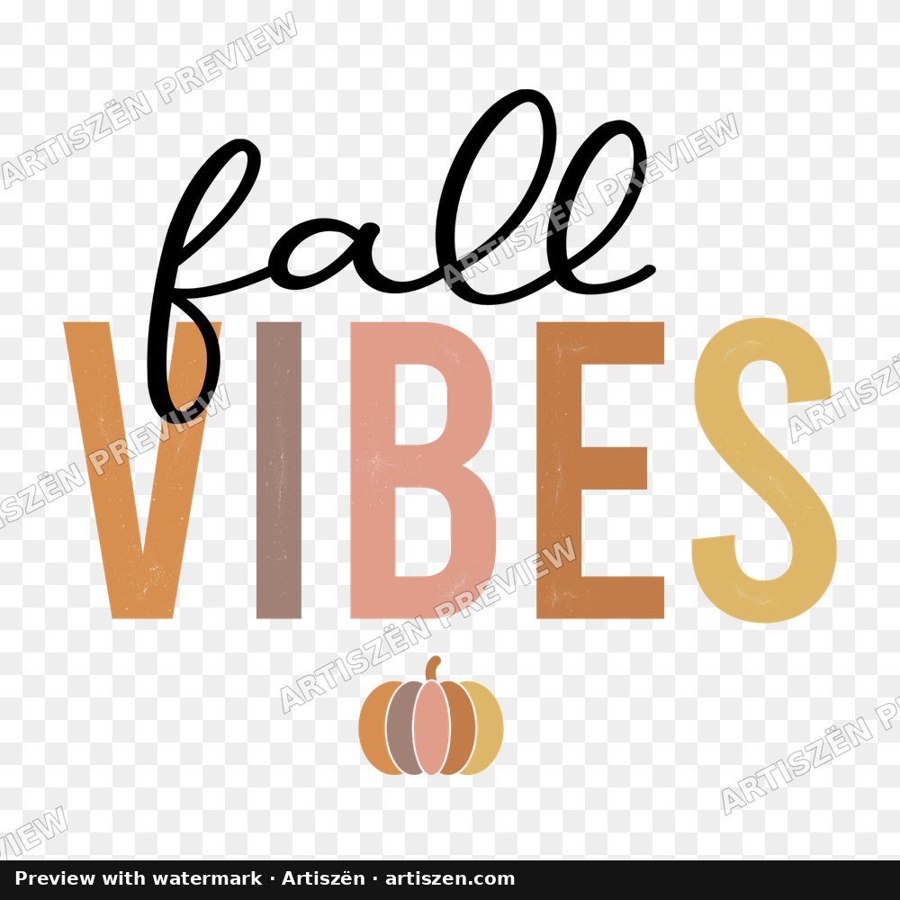 Fall Vibes Neutral PNG preview