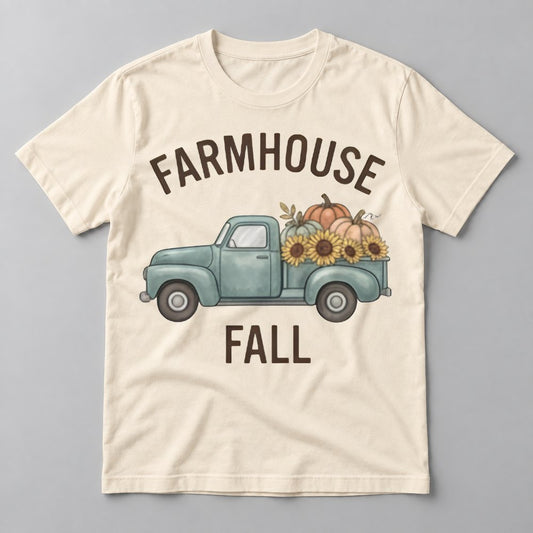 Farmhouse Fall Truck tee in Natural