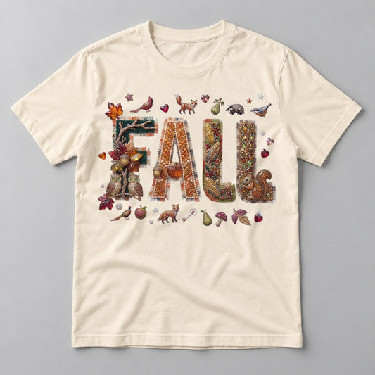 Fox & Owl Jewel Fall tee in Natural