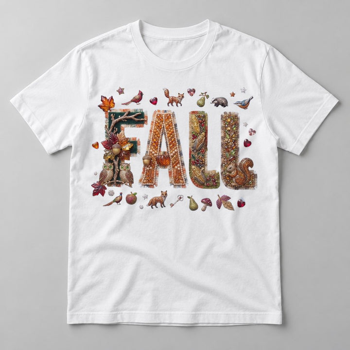 Fox & Owl Jewel Fall tee in White