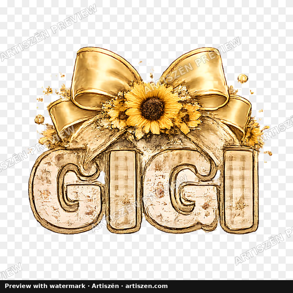 Gigi Sunflower Bow PNG preview