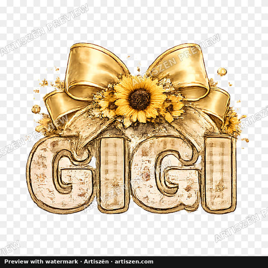 Gigi Sunflower Bow PNG preview