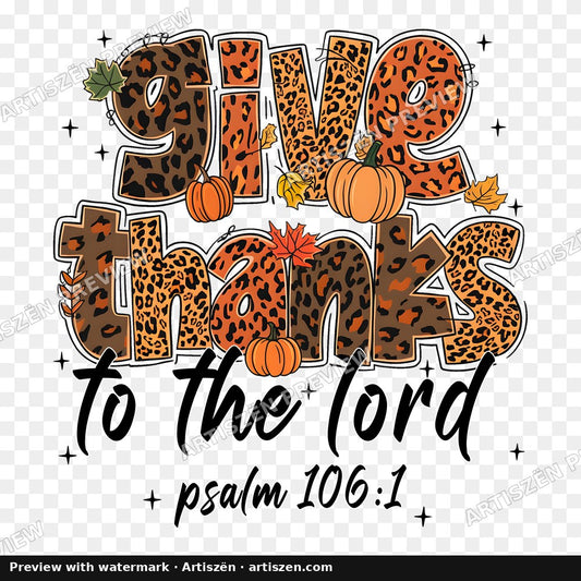 Give Thanks to the Lord PNG preview
