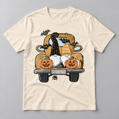Gnome Halloween Truck tee in Natural