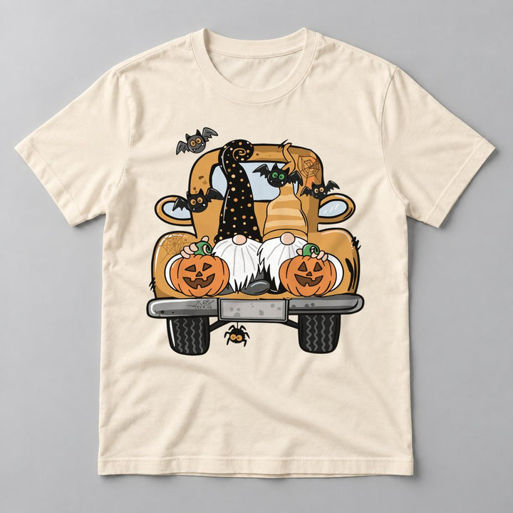 Gnome Halloween Truck tee in Natural
