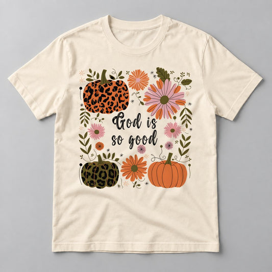 God Is So Good tee in Natural