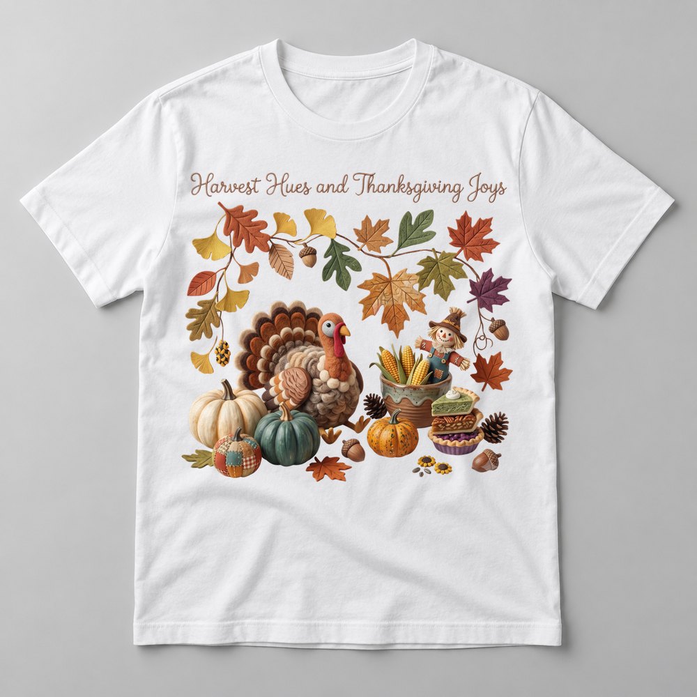 Harvest Hues Knit tee in White
