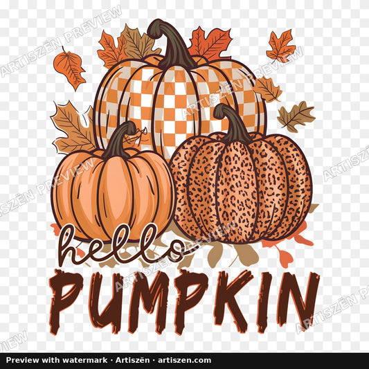 Hello Pumpkin Leopard PNG preview