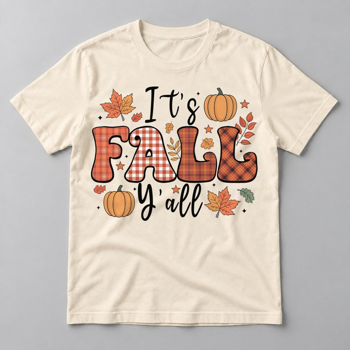 It's Fall Y'all tee in Natural