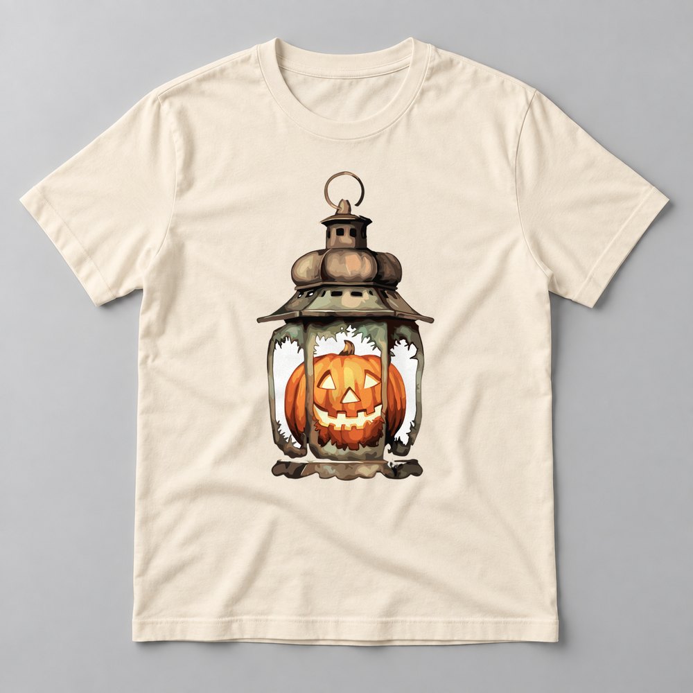 Jack-o-Lantern Lantern tee in Natural