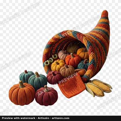 Knit Cornucopia PNG preview