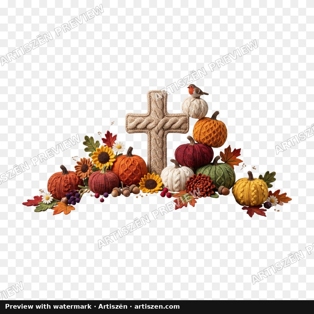 Knit Cross Harvest PNG preview