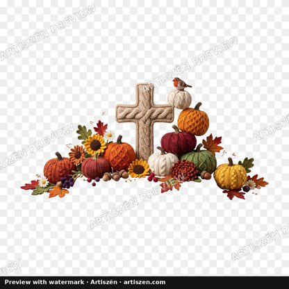 Knit Cross Harvest PNG preview