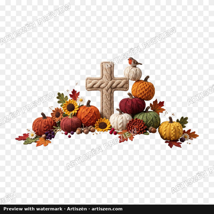 Knit Cross Harvest PNG preview