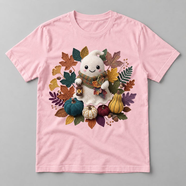 Knit Ghost Lantern tee in Soft Pink