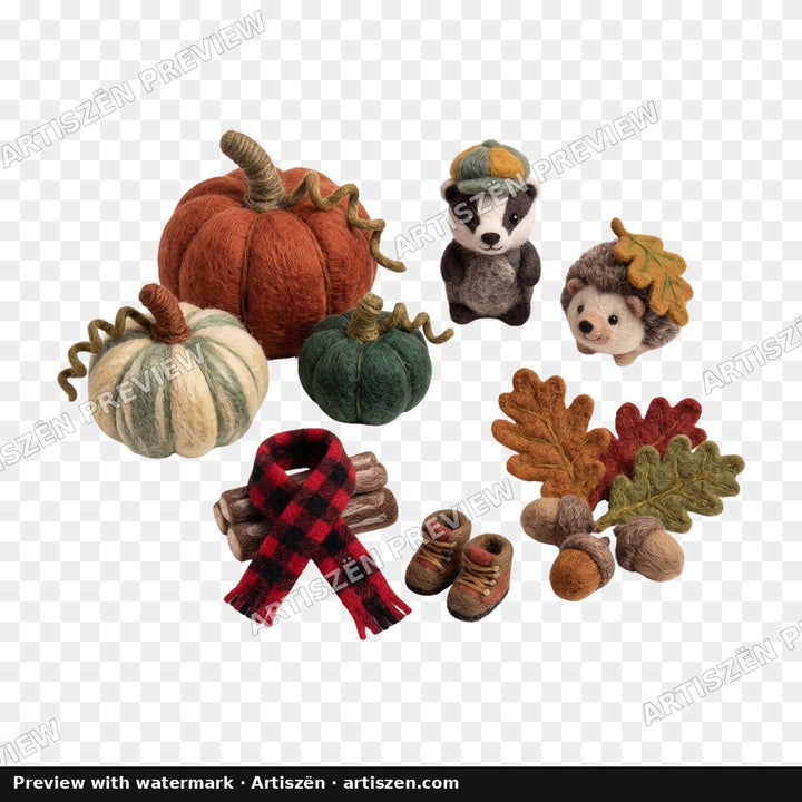 Knit Woodland Friends PNG preview