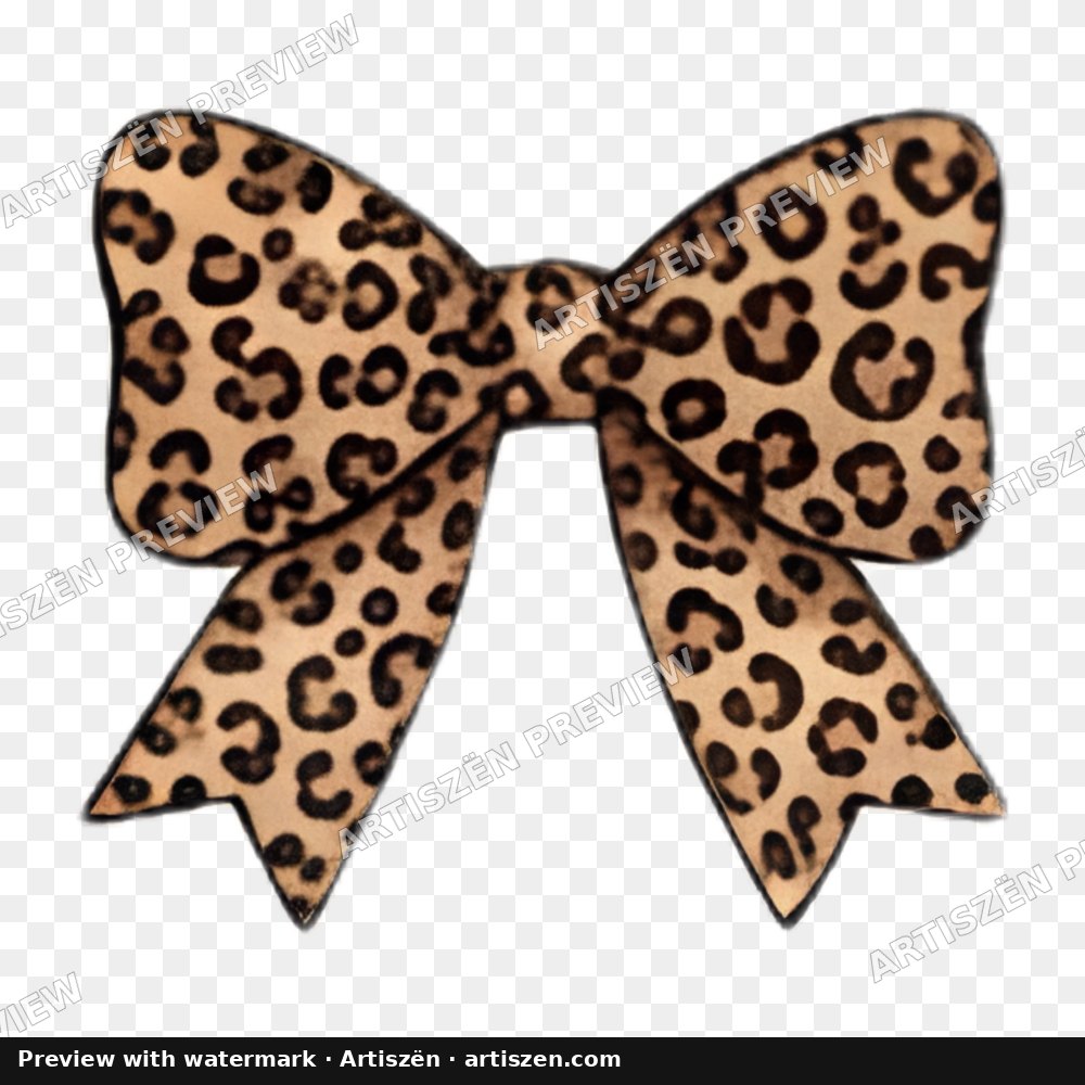 Leopard Coquette Bow PNG preview