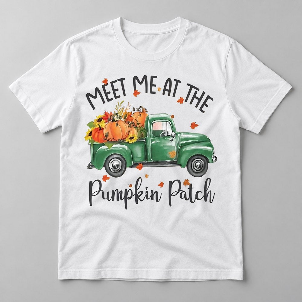 Meet Me at the Pumpkin Patch tee in White
