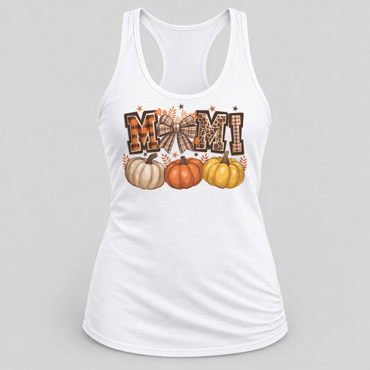 Mimi Fall racerback tank in White