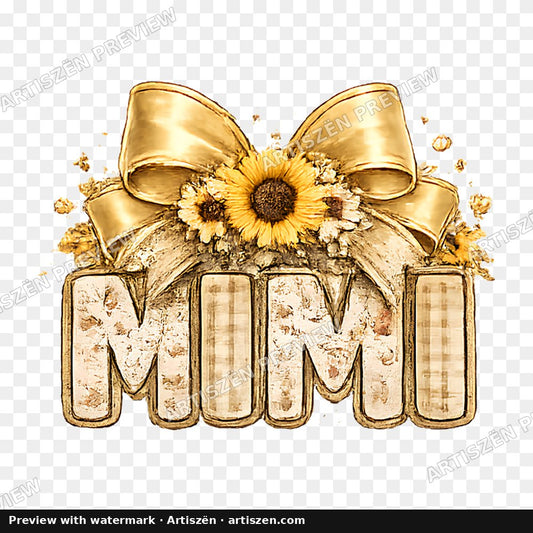 Mimi Sunflower Bow PNG preview