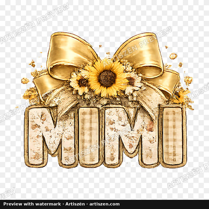 Mimi Sunflower Bow PNG preview