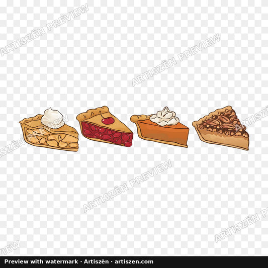 Pie Slices PNG preview