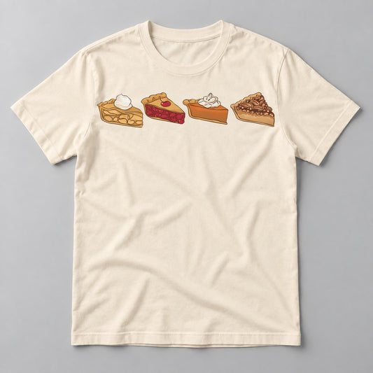 Pie Slices tee in Natural