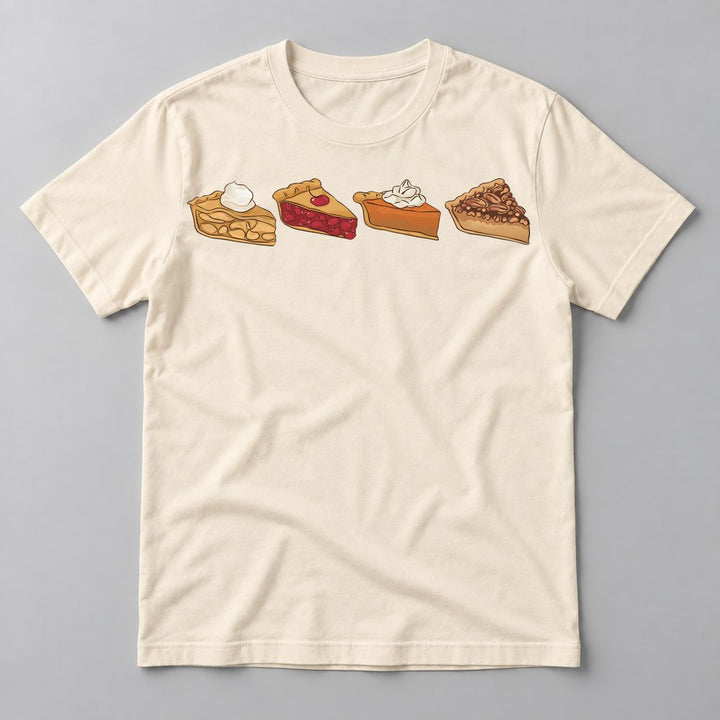Pie Slices tee in Natural
