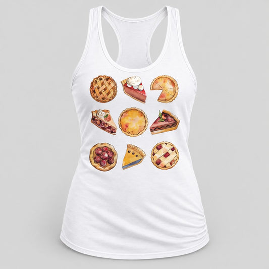 Pies Assortment racerback tank in White