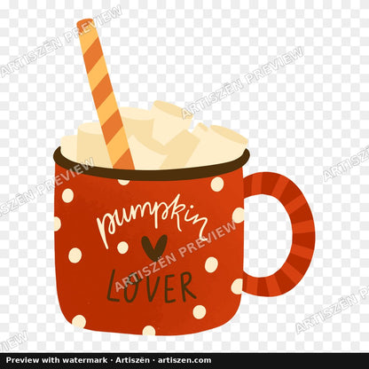 Pumpkin Lover Mug PNG preview