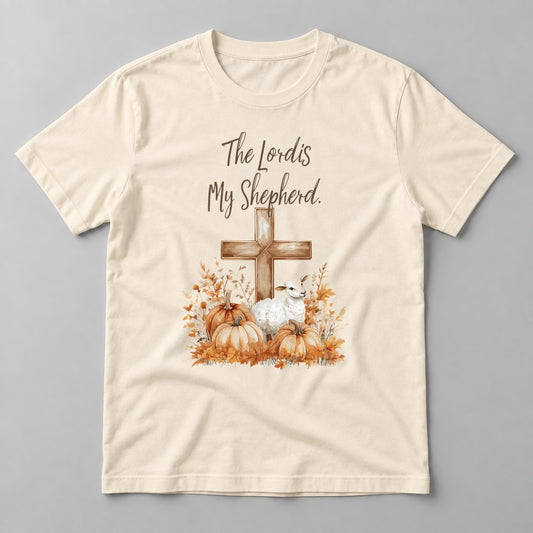 The Lord Is My Shepherd tee in Natural