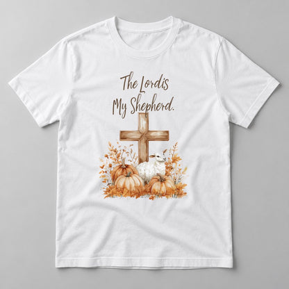 The Lord Is My Shepherd tee in White
