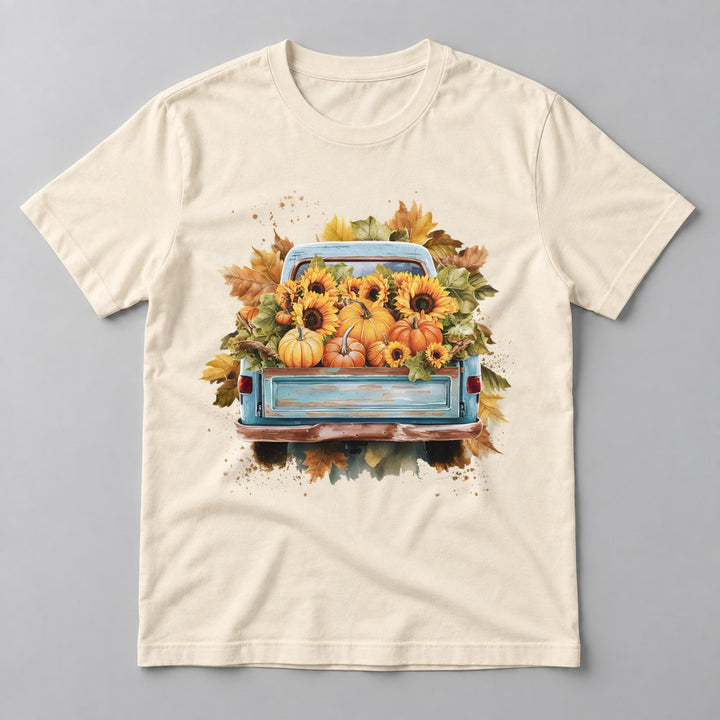 Vintage Harvest Truck tee in Natural