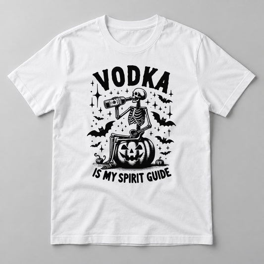 Vodka Is My Spirit Guide tee in White