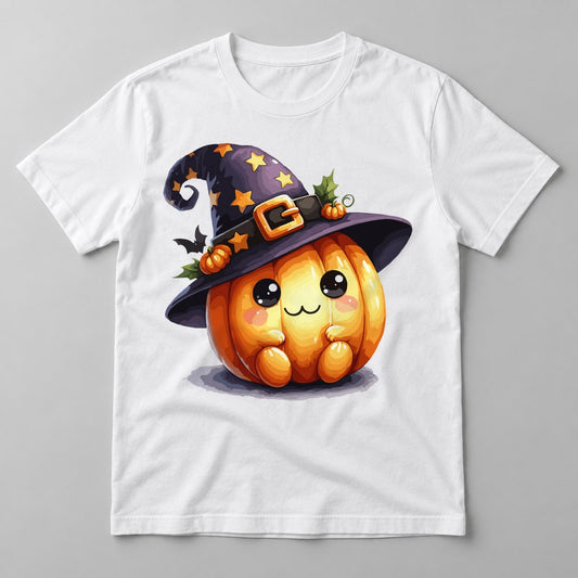 Witchy Pumpkin Cutie tee in White