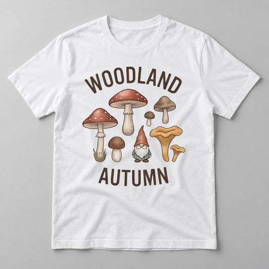 Woodland Autumn tee in White