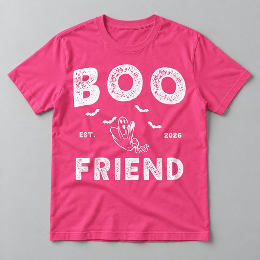 Boo Friend tee in Hot Pink