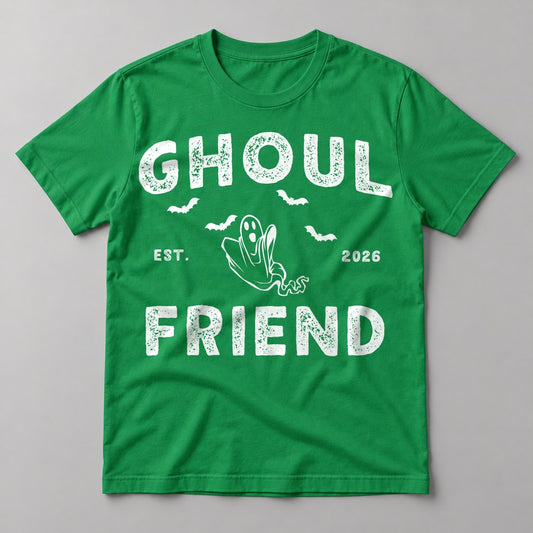 Ghoul Friend tee in Kelly Green